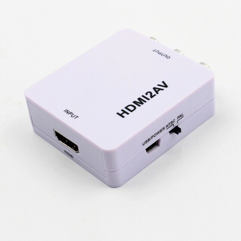 Composite AV CVBS 3RCA to HDMI Video Adapter Converter Up Scaler 720P 108 ZZI
