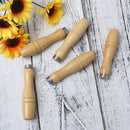 5pcs File Rasps Handle Shaft Wooden Fit For Files Wood Rasps Hand Tool DIY