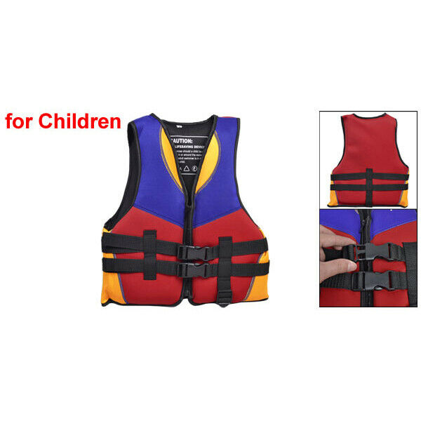 Red Blue Orange Water Sports Swimming Life Jacket Vest Size S for Children E4H8