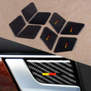 4Pcs Carbon Fiber Interior Door Handle Bowl Trim Cover fit for Mercedes W212