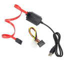 SATA/PATA/IDE Drive to USB 2.0 Adapter Converter Cable for 2.5/3.5 Hard Drive Hn