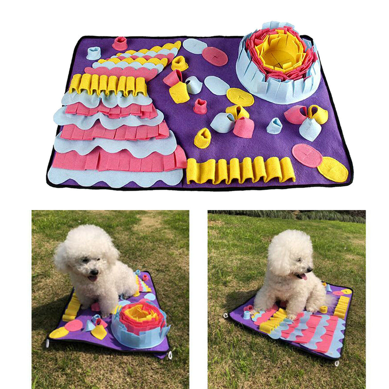 Washable Snuffle Mat for Dogs Pet Feeding Mat Nosework Training Pad Puzzle Toys