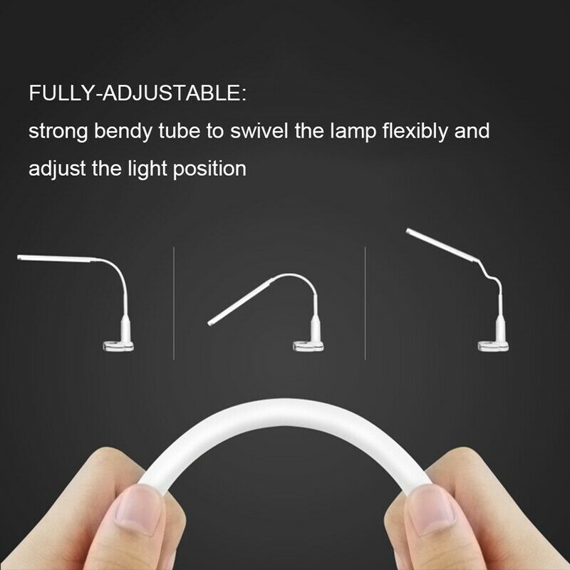 5W 24 Leds Eye Protect Clamp Clip Light Table Lamp Stepless Dimmable Bendab V3H8