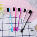 2pcs Double Sided Edge Control Brushes Salon Hair Styling Hairdressing Comb