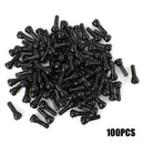 100pcs TR-413 Snap In Short Black Rubber Valve Stems TR413 Tubeless Valves A