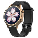 Silicone Adjustable 18mm Watchband Wrist Strap for Ticwacth C2 (Black) A
