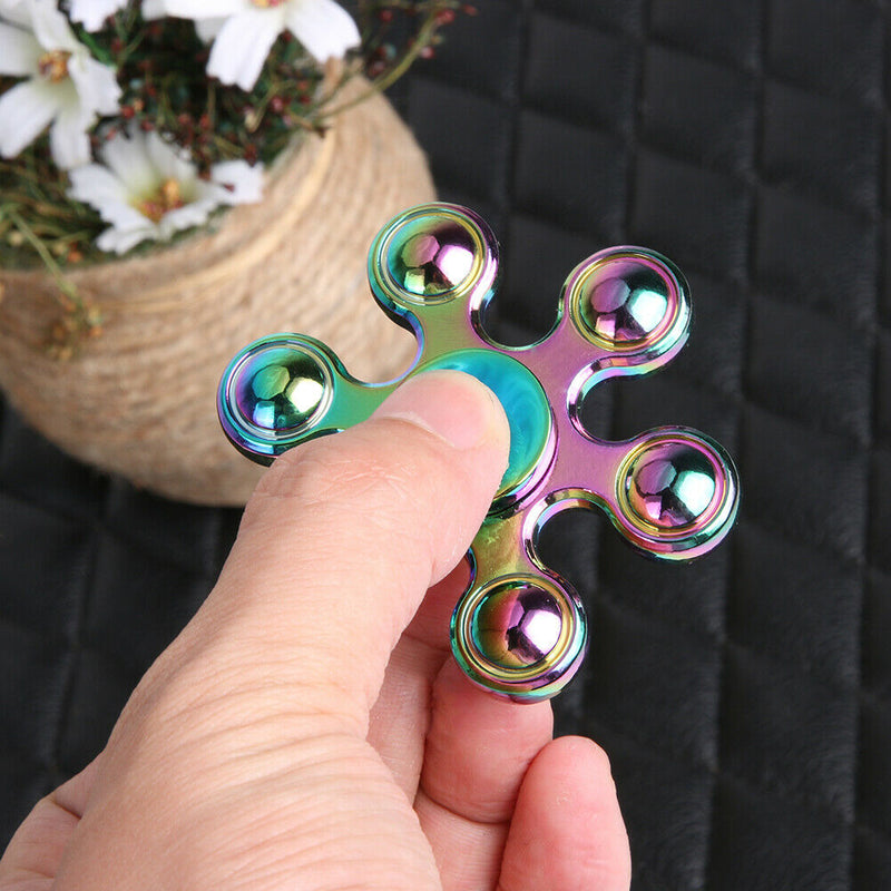 otation Time Long Tri-Spinner Fidget Funny Toys Metal EDC Fidget Spinner Ha