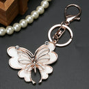 Creative Zinc Alloy Rhinestone Keychain Crystal Purse Bag Key Chain Ring