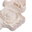 1pcs 8*8cm/3.15 inch *3.15 inch Rose Floral Oak Wood Applique Carved Corner E6T1