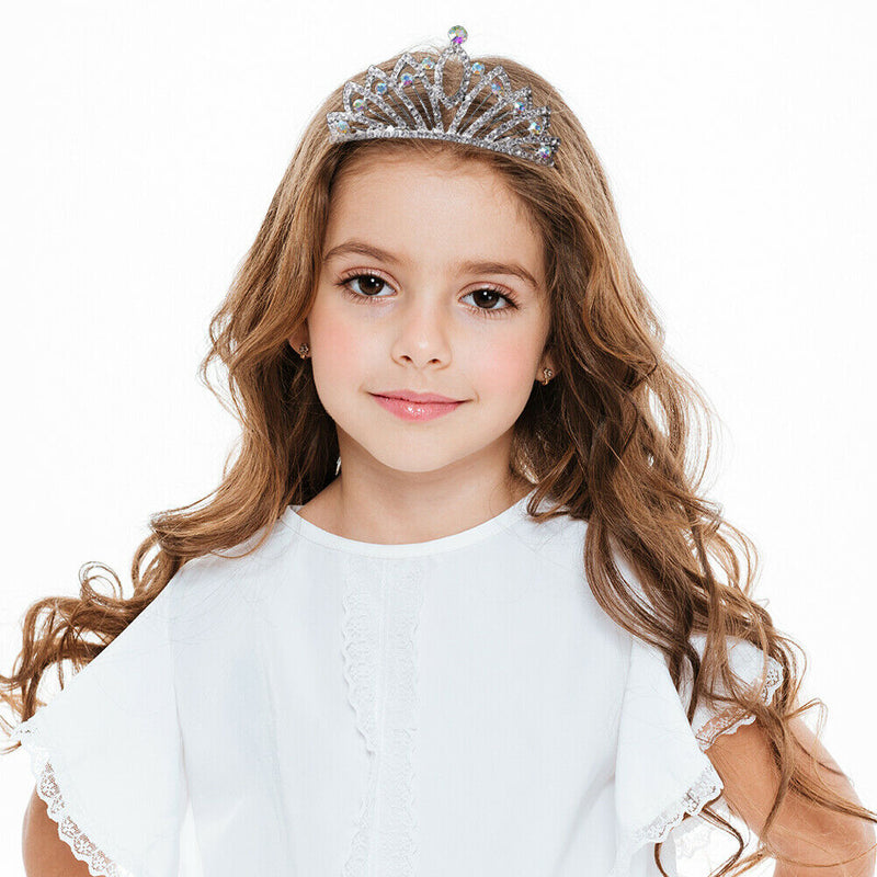 Baby Girl Princess Crown Headband Crystal Headdress Tiara Wedding Headwear A