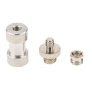 3x Umbrella Holder Screw Adapter Stud  Set Kit 1/4" 3/8" For Light Stand