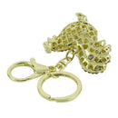 Rooster Sparkling Rhinestone Keychain Crystal Handbag Charm Key Chain (Purp O8G3