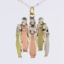 Necklace Best Friends Pendant Necklace Two Sisters