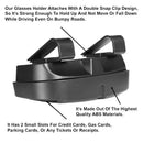 Car Sun Visor Sunglasses Case Holder Eye Glasses Organizer Box Credit Card  Y6M5