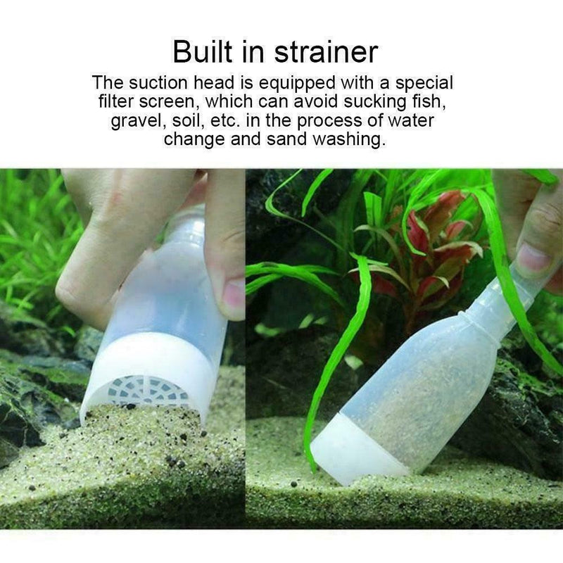 Siphon Cleaner Fish Tank Aquarium Gravel Clean Hand Vacuum New Syphon Kit K6Z8