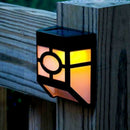 4Pcs 60mA Solar Powered LED Fence Wall Lights Outdoor Patio Shed Path Lamp