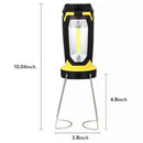 Cob Work Light Led Flashlight Camping Hiking Emergency Multifunction Rechar