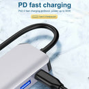 4 In 1 Type C HUB Adapter Accessories HDMI VGA USB3.0 PD Portable Splitter