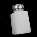 Clear Empty Pump Dispenser Bottle Push Down Nail Polish Remover Alcohol Bottle