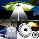 Outdoor 48 LED Umbrella Lamp Night Light Pole Patio Yard Garden Camping ligh Bj