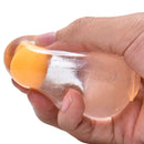 Double Yellow Egg Vent Ball Squeezing Stress Relief Water Venting Kids Toy_S Cy