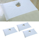 3x Cotton Spa Half Massage Table Cover Beauty Bed Face