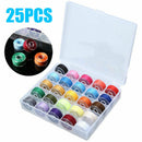 Sewing Machine 25 Piece Thread Set Sewing Machine Spool Bobbin Set Kit Reel