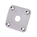 Lovoski 4 Pieces Metasl Jack Plate Cover LP Guitar Jack Plate Accessories