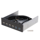 4Port USB2.0+Dual USB3.0 Front Panel Data Hub for Flash Drive/Desktops