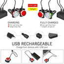 USB Rechargeable Bike Rear Tail Light LED Bicycle Warning Safety Lamp Intriguing