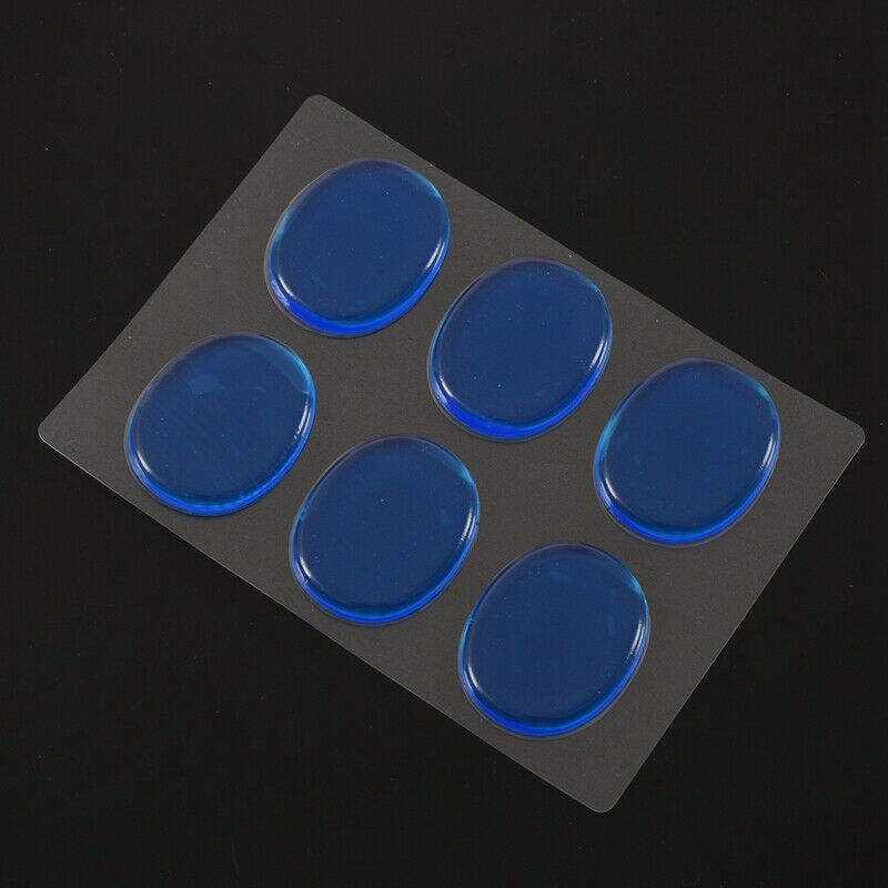 6pcs/set Snare Drum Mute Pad Drum Damper Gel Pads Snare Tom Drum Muffler