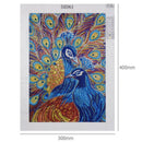 5D DIY Special Shaped Diamond Painting Peafowl Cross Stitch Embroidery Kits