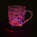Glass Beer Mug Dragon LED Inductive Rainbow Color Flashing V2B5 Light Glow J9L1