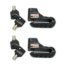 2x Antitheft Motorcycle Bike Scooter Wheel Disc Brake Alarm Lock with 2 Keys