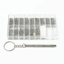 1000 pcs mini screws for eyeglass screw + screwdriver tool