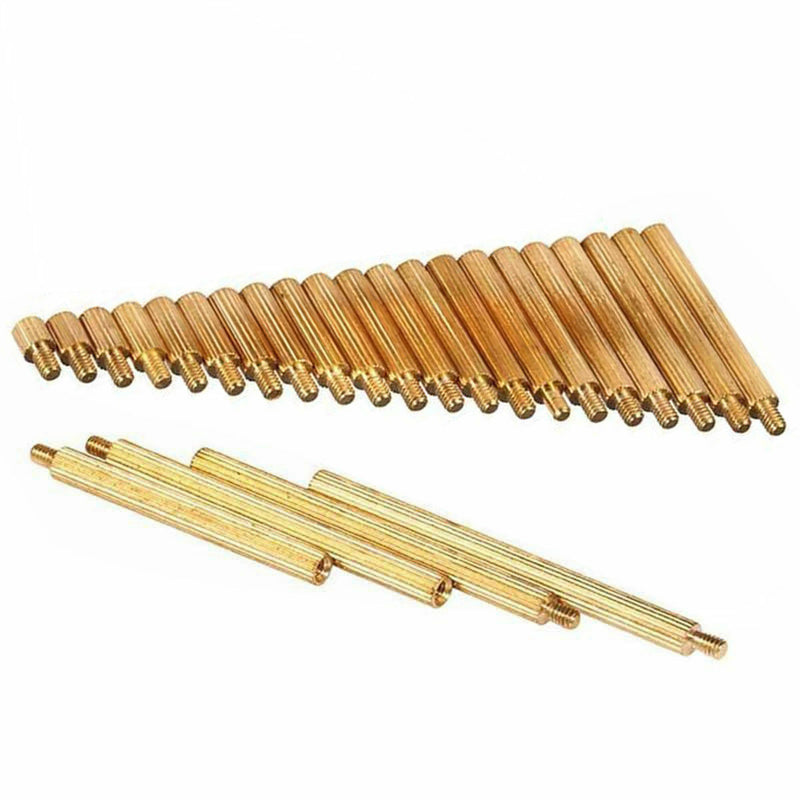 120Pcs M2 Male Female Brass Spacers Standoff PCB Board Screw Nut Assortment New