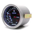 2in 52mm Turbo Boost Gauge Kit Press Meter Car Pointer Display ABS Vacuum Holder