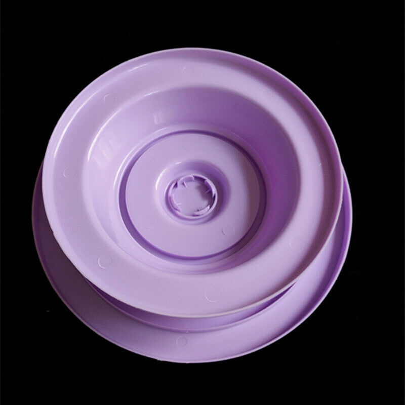 Plastic Cake Plate Turntable Rotating Anti-skid Round Cake Stand Cake Decor