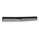 Carbon fiber barber comb in high gloss 18,2x3cm Black
