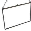 Hanging Glass Photo Picture Frame Dried Flower Holder 18x13cm