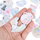 46pcs/box Girlish Heart DIY Diary Stickers Paper Labels Gifts Packaging DeJC&j