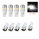 10X White High Power 3W LED Lights Show Wide Light T10 5630 6SMD Bulb Lamp FT