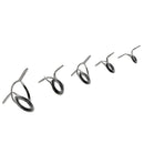 5Pcs Fishing Rod Guide Tip Top Replacement Pole Repair Kit Ring Tips 4-11mm
