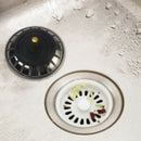 Stainless Steel Kitchen Sink Strainer Waste Plug Food Filter Rubber Plug