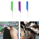 3Pcs Plastic Weaving Highlighting Foiling Hair Comb Salon Dyeing Combs