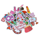 50Pcs Girls Beauty Cosmetics Skateboard Stickers Laptop Luggage Phone Decals BX