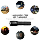 Waterproof 1200Lumens Adjustable Focus 5 Modes LED Flashlight Torch Lamp LXM
