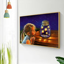 Little Girl Round Diamond Painting Mosaic Kits DIY Rhinestone Beaded Craft