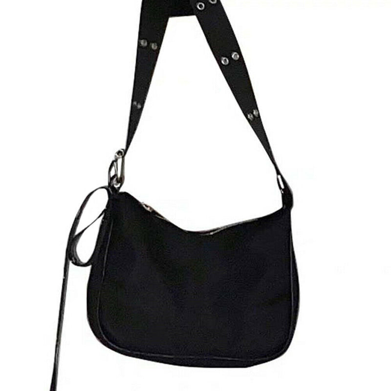 Casual Nylon Messenger Bag Women Fashion Pure Color Street Shoulder Handbag