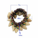 Handmade Nuts Shell Bracelet Handbell for Djembe African Drum Conga Percuss O3U9